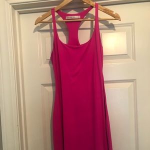 Susana Monaco hot pink racerback dress
